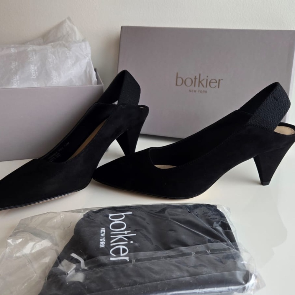 New! Botkier Cobble Hill Slingback Pump $155 Suede, Leather Size 7.5